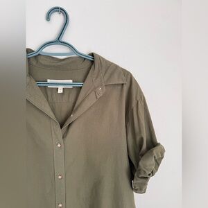 Denim Forum Olive Button-Up Shirt